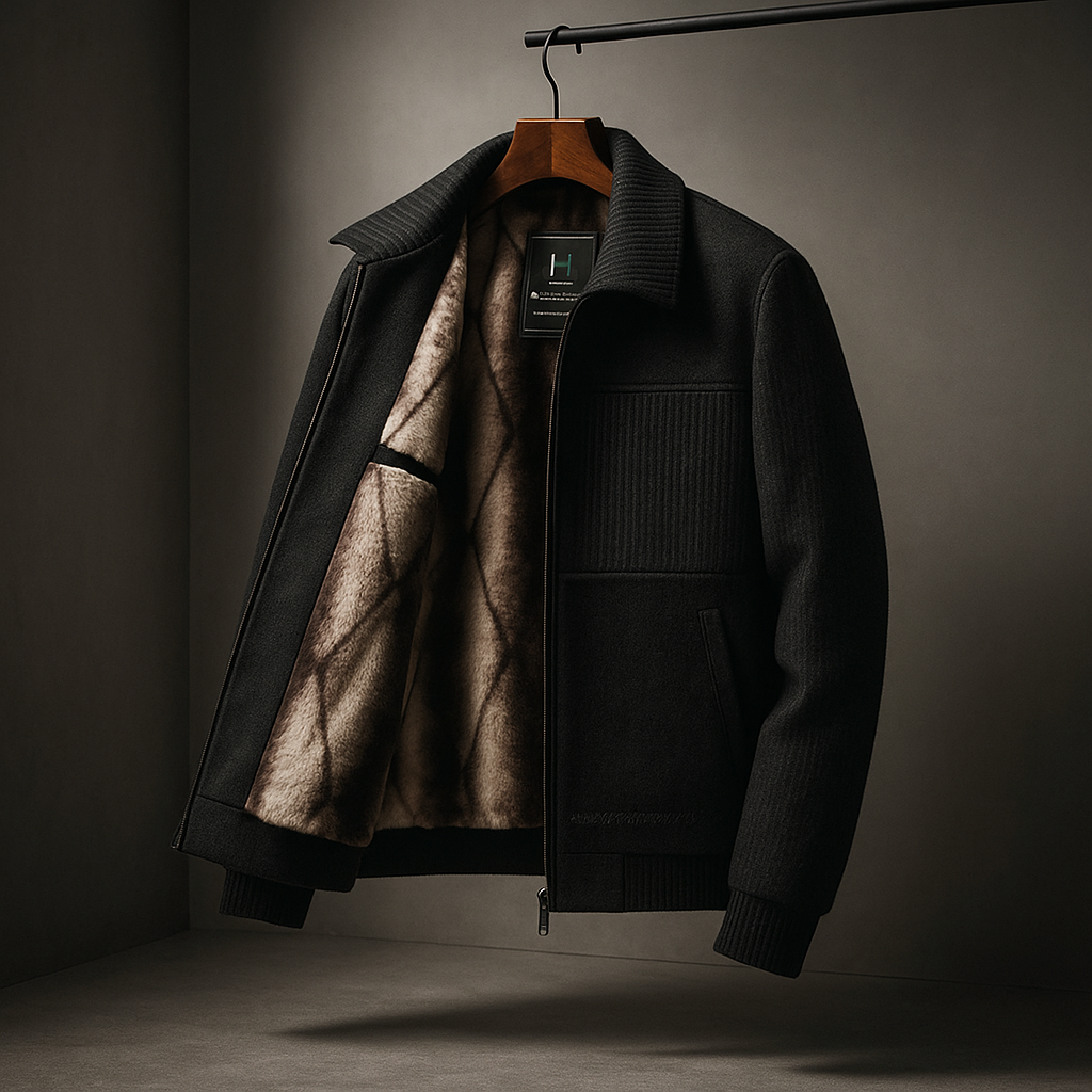 Men's Textured Zip Jacket