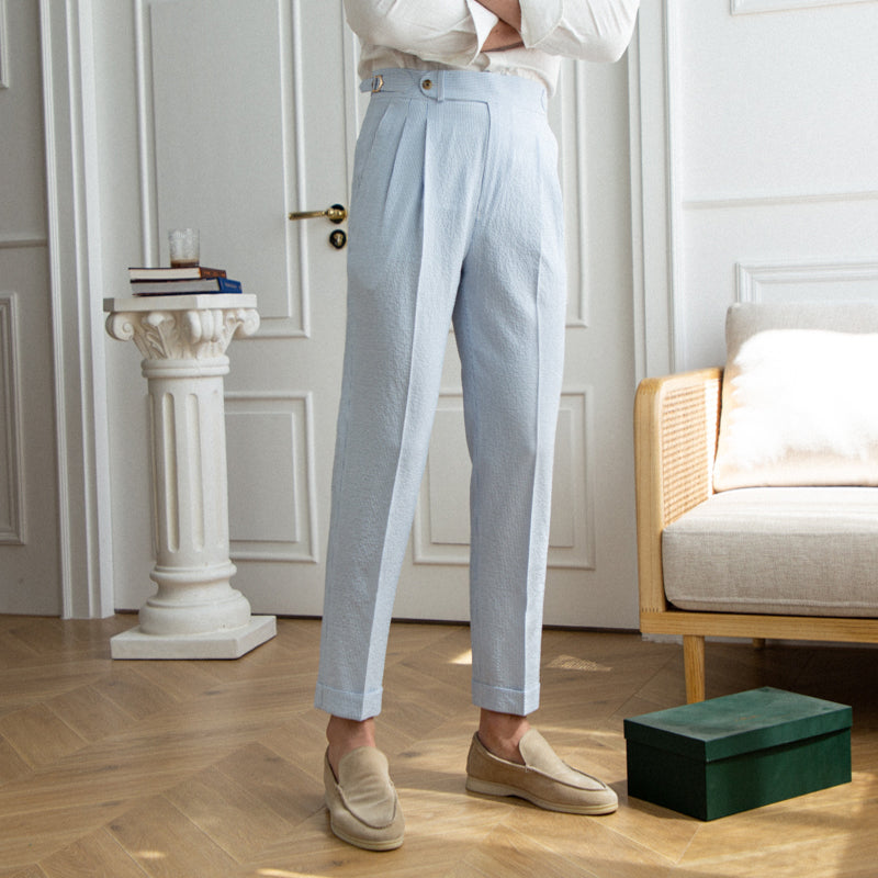 Men's Summer Pleated Pants