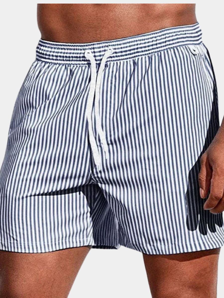 Men's Striped Swim Shorts