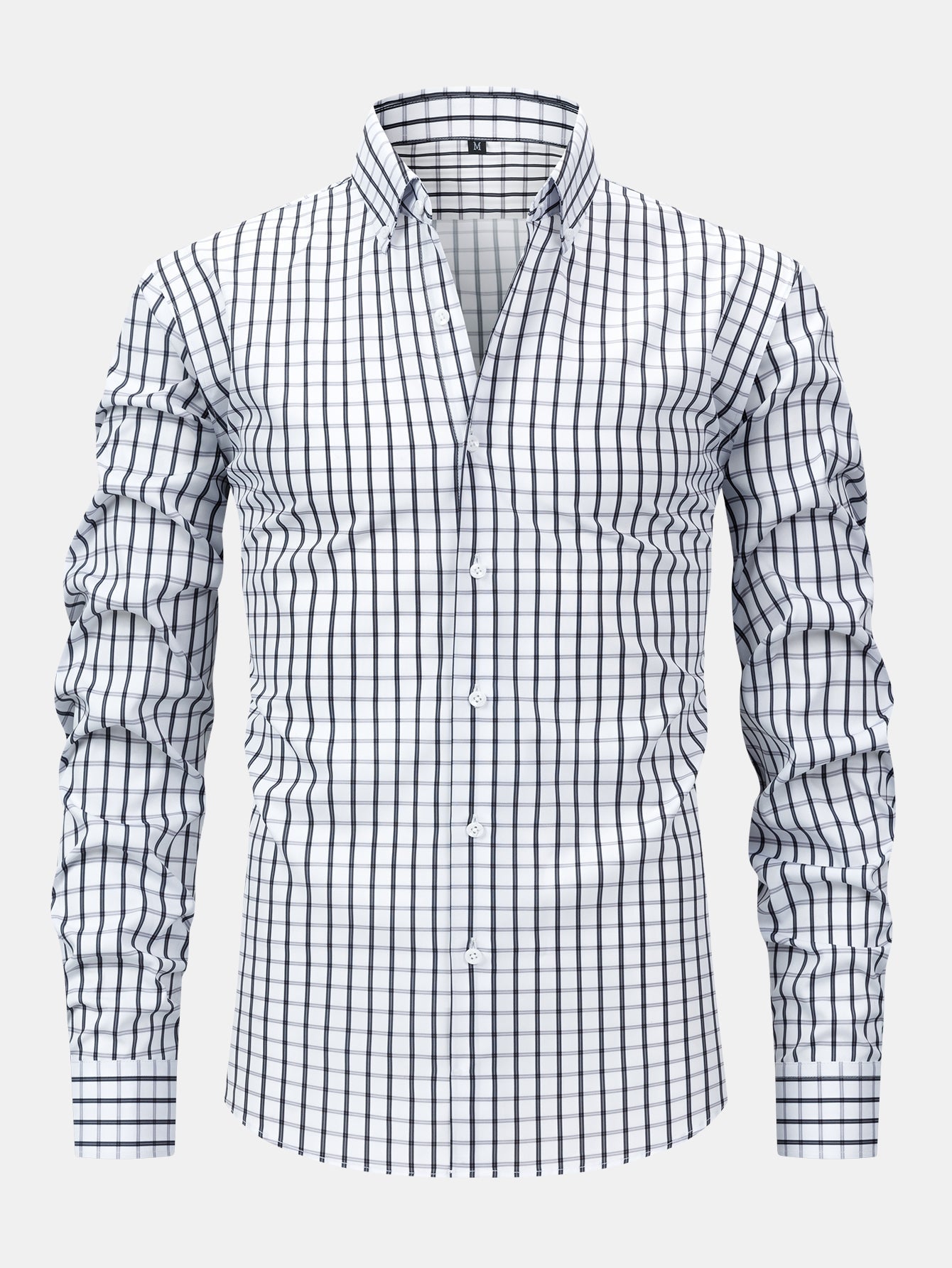 Men's Plaid Long Sleeve Button Shirt