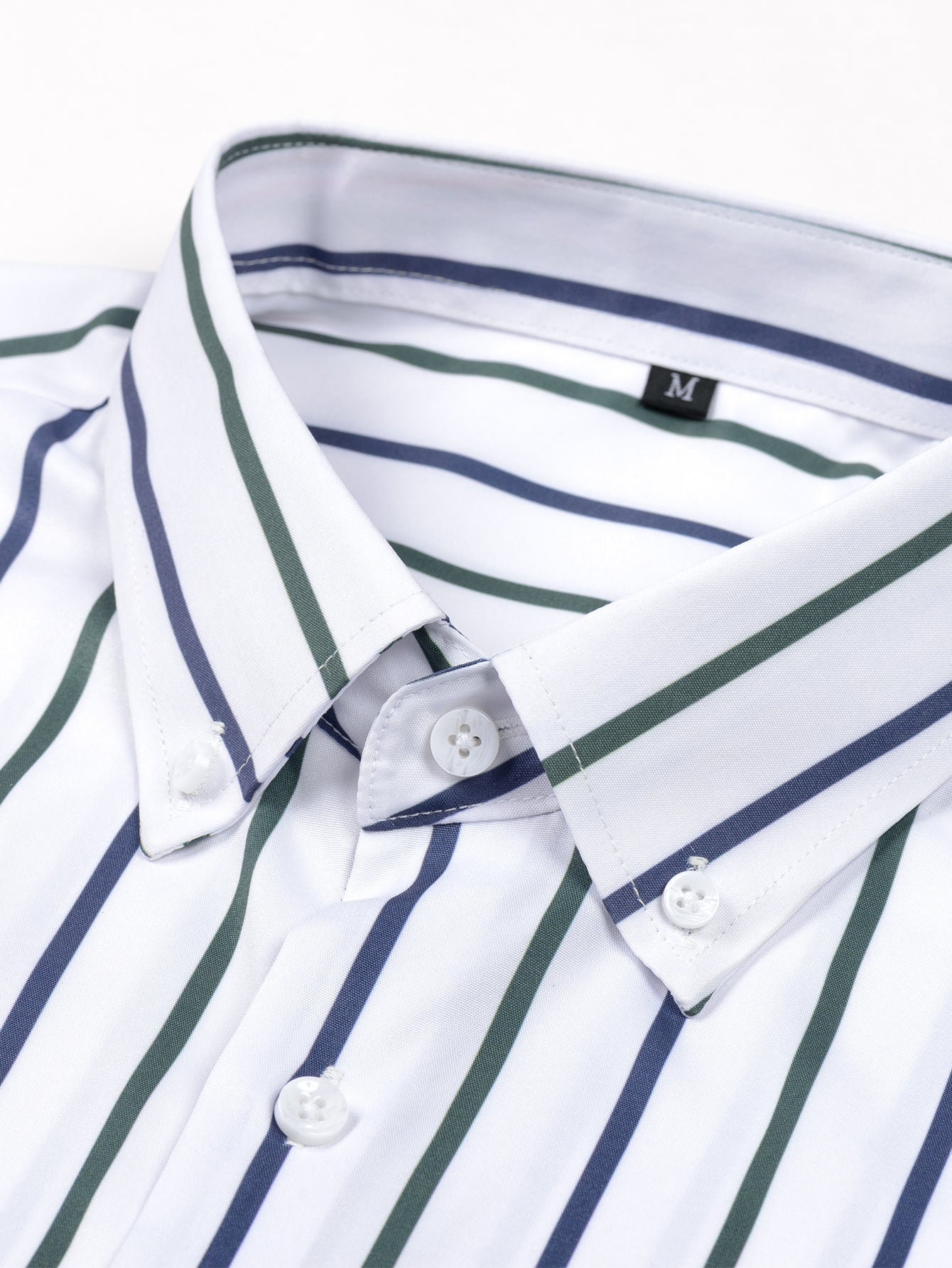 Men's Striped Long Sleeve Button Shirt