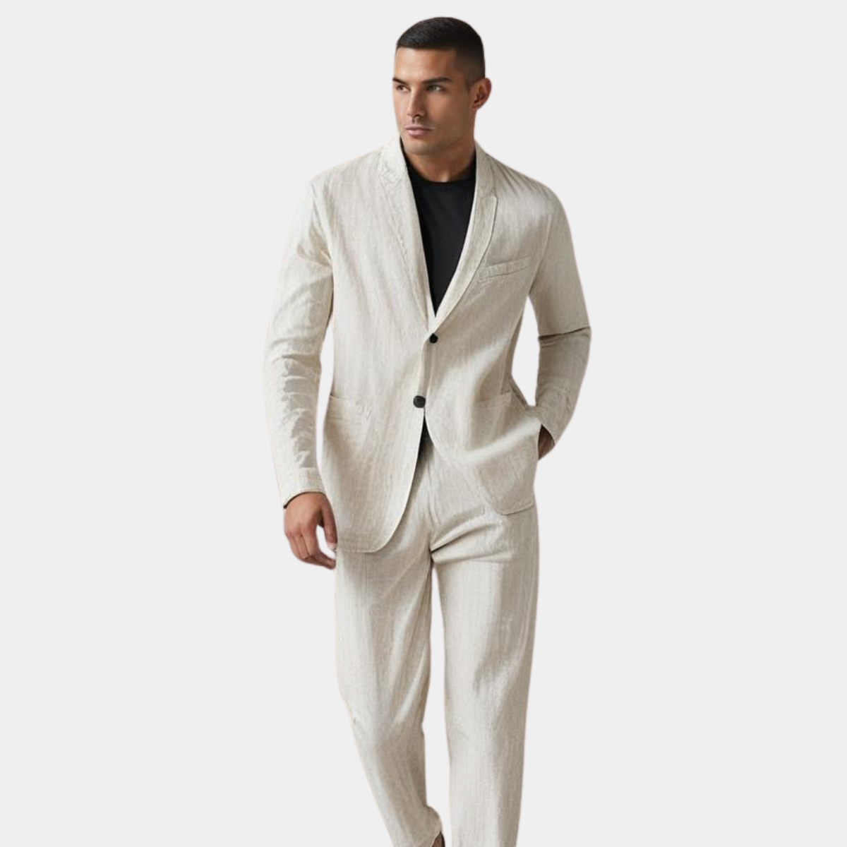 Men's Linen Blend Suit