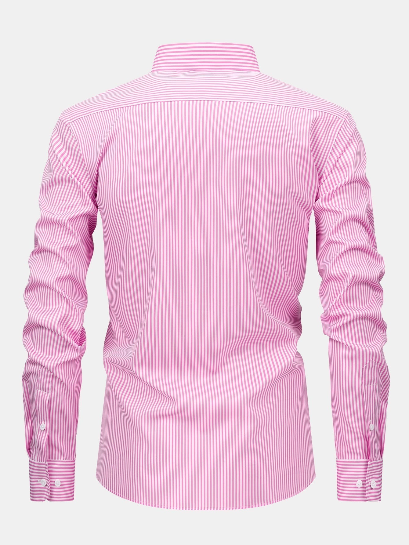 Men's Striped Long Sleeve Button Shirt