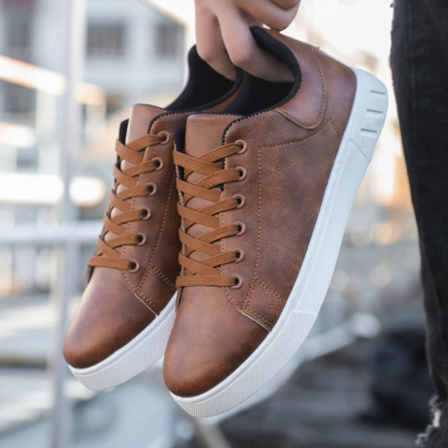 Men's Low-Top Lace-Up Casual Sneakers