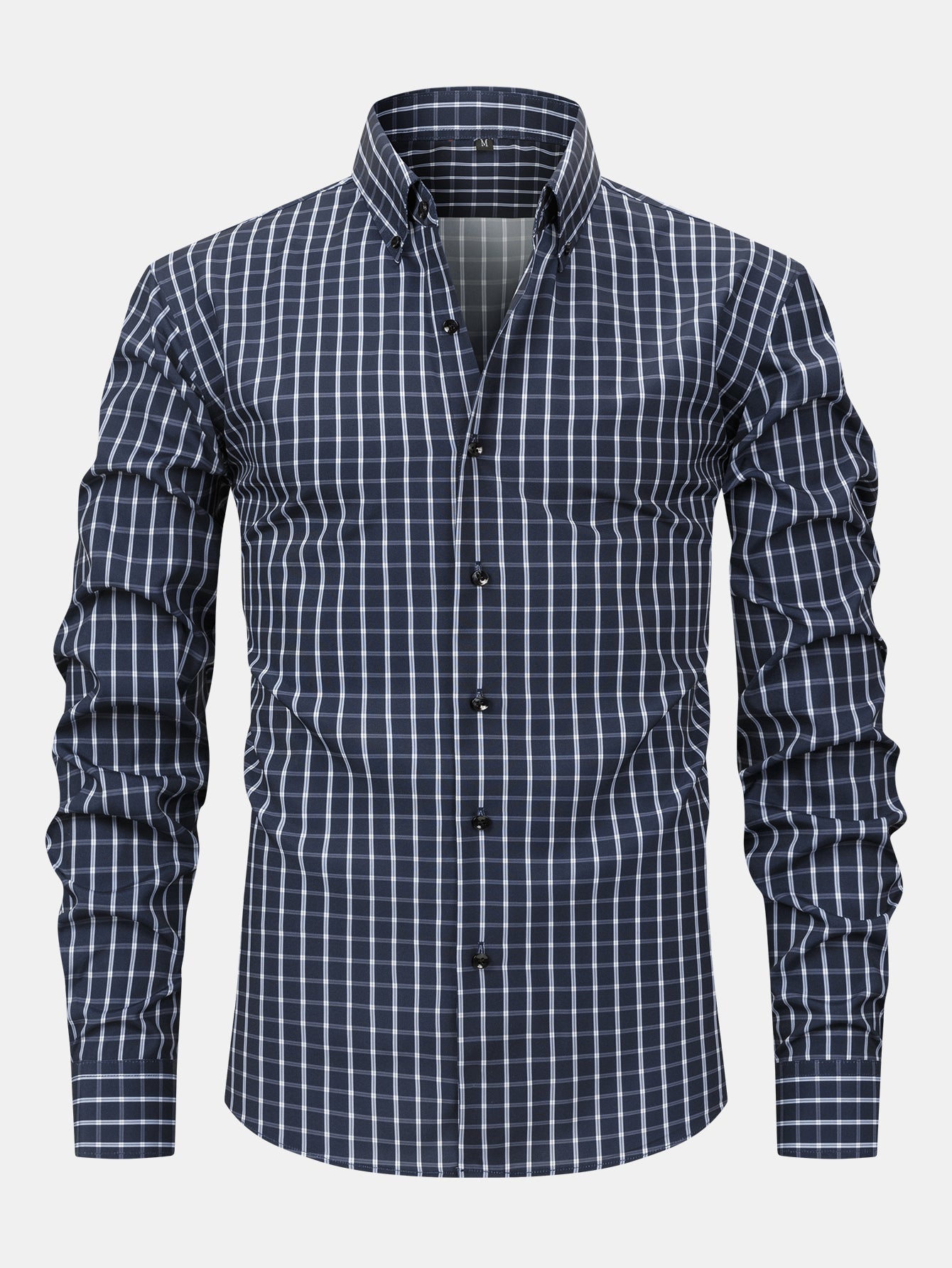 Men's Plaid Long Sleeve Button Shirt