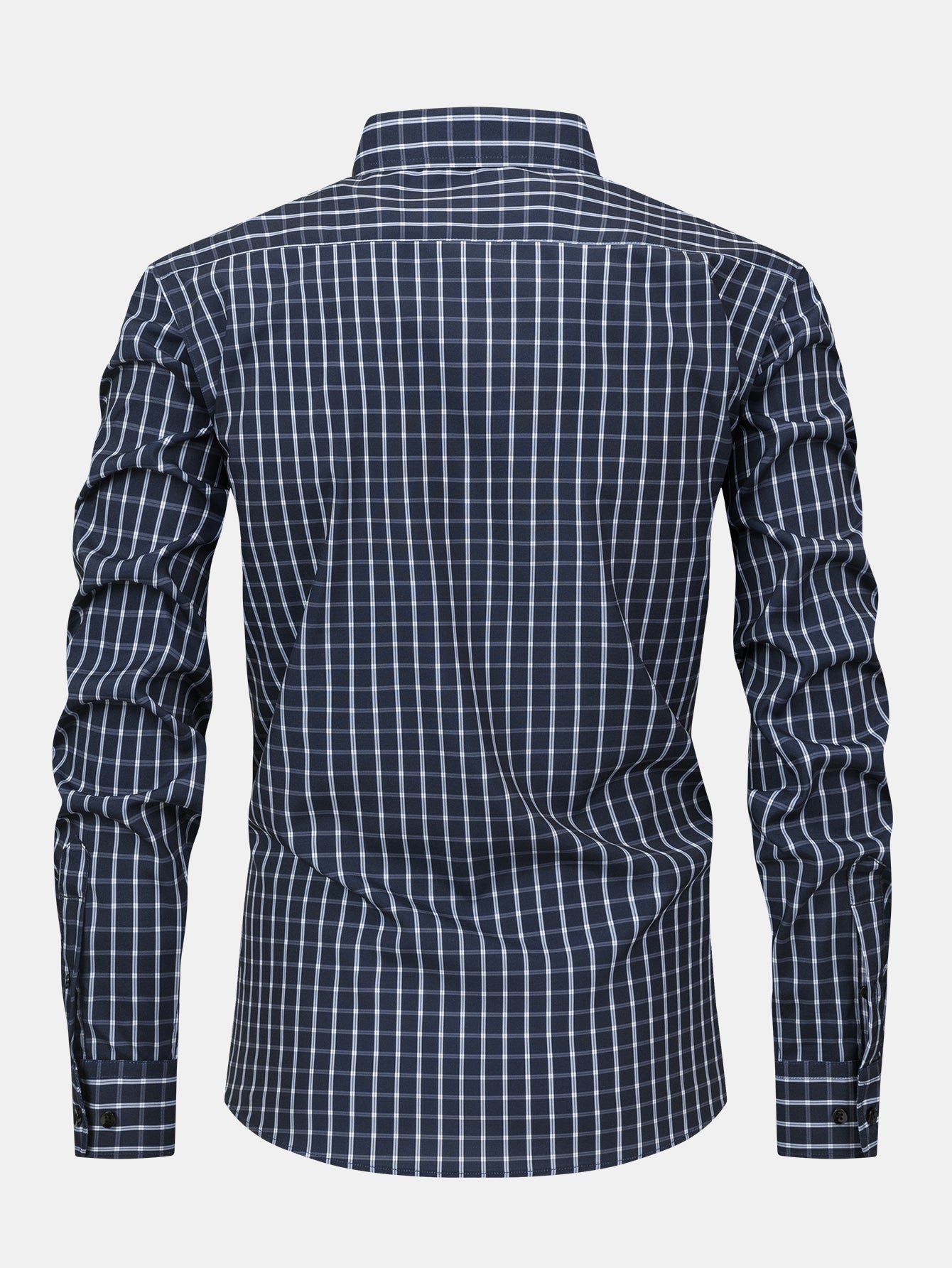 Men's Plaid Long Sleeve Button Shirt