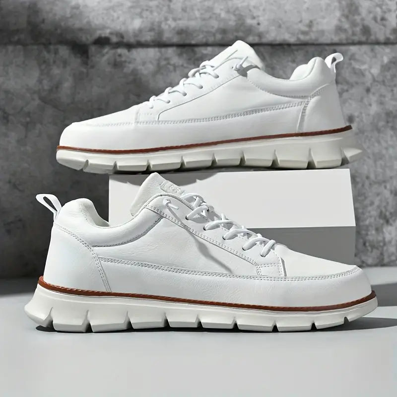 Men's Leather Support Sneakers