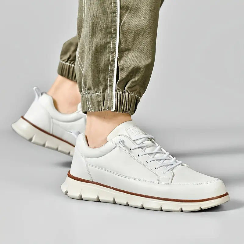 Men's Leather Support Sneakers
