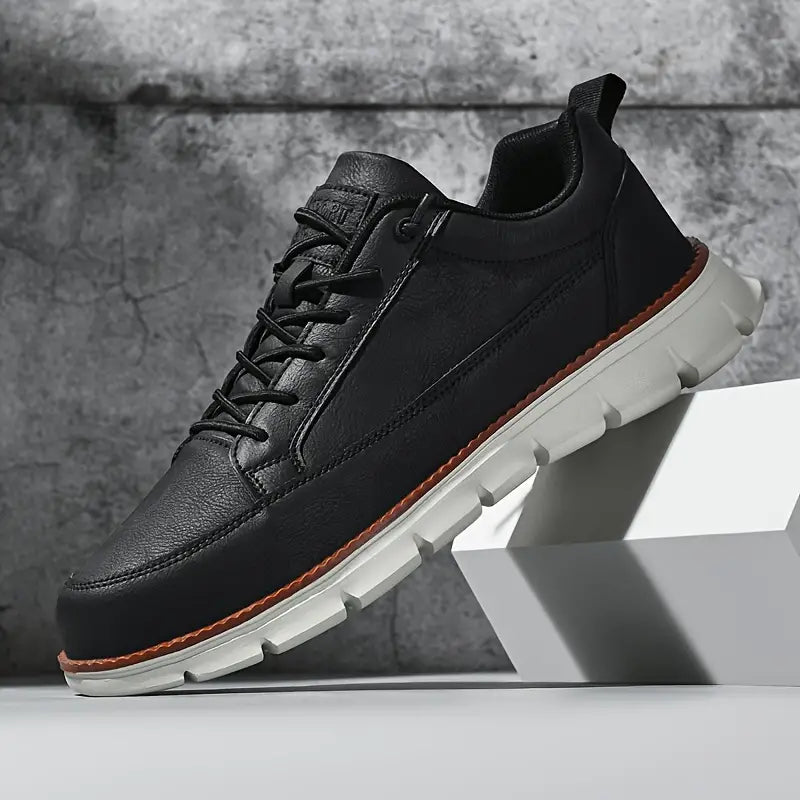 Men's Leather Support Sneakers