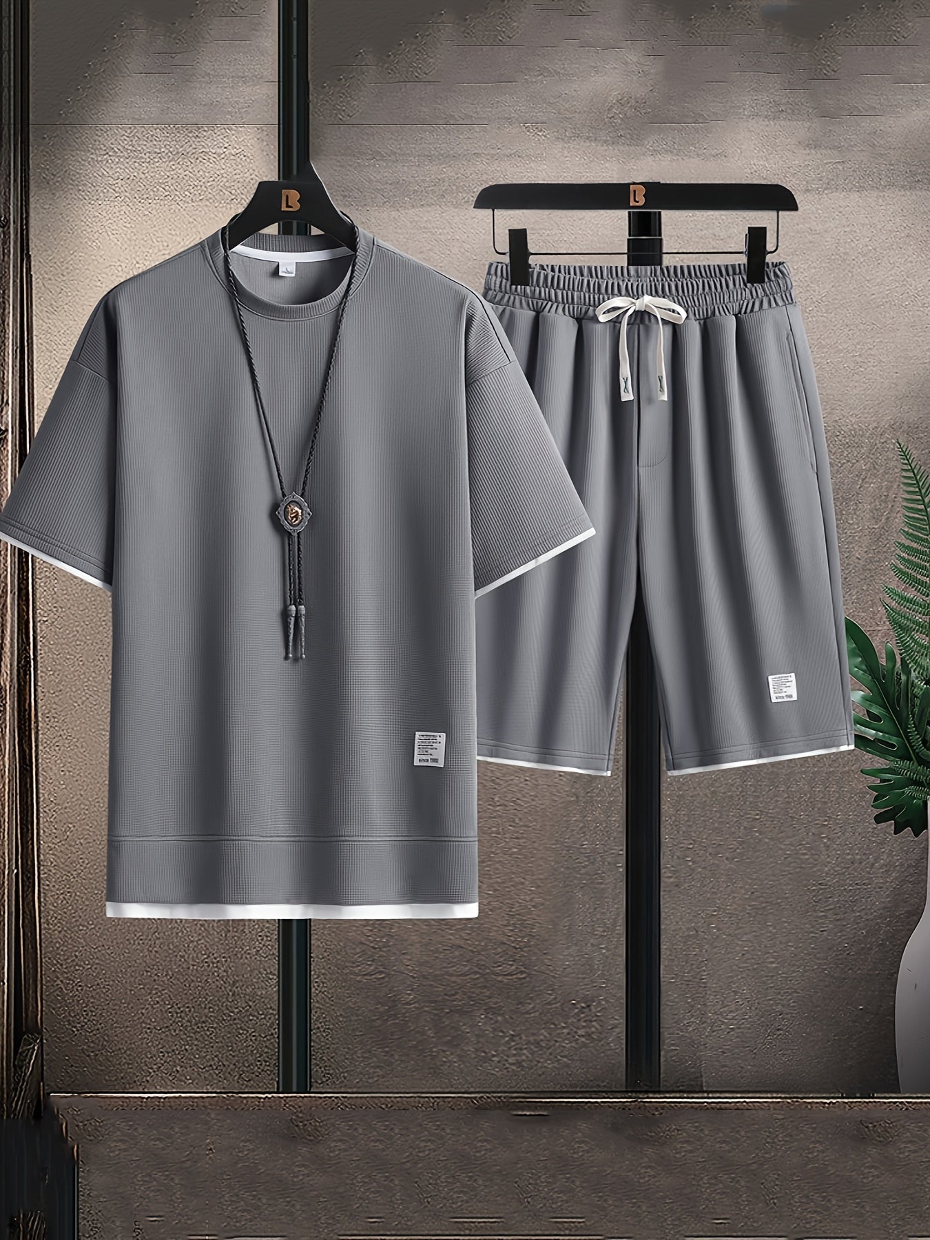 Men's Waffle Lounge Set