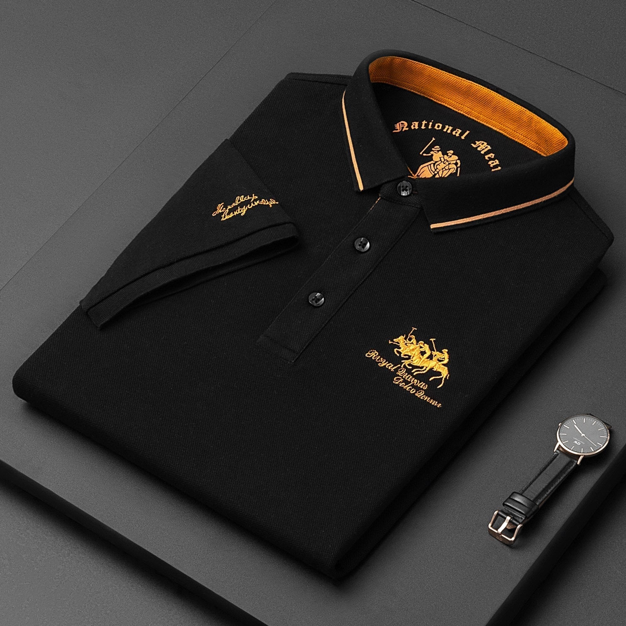Men's Contrast Collar Polo