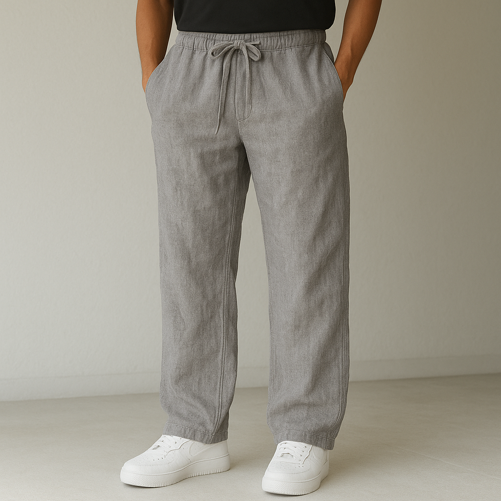 Men's Linen Drawstring Pants