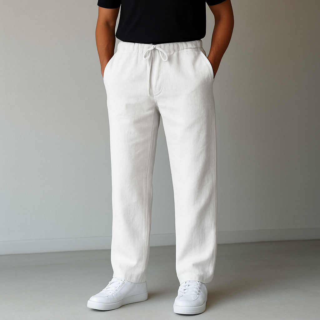 Men's Linen Drawstring Pants