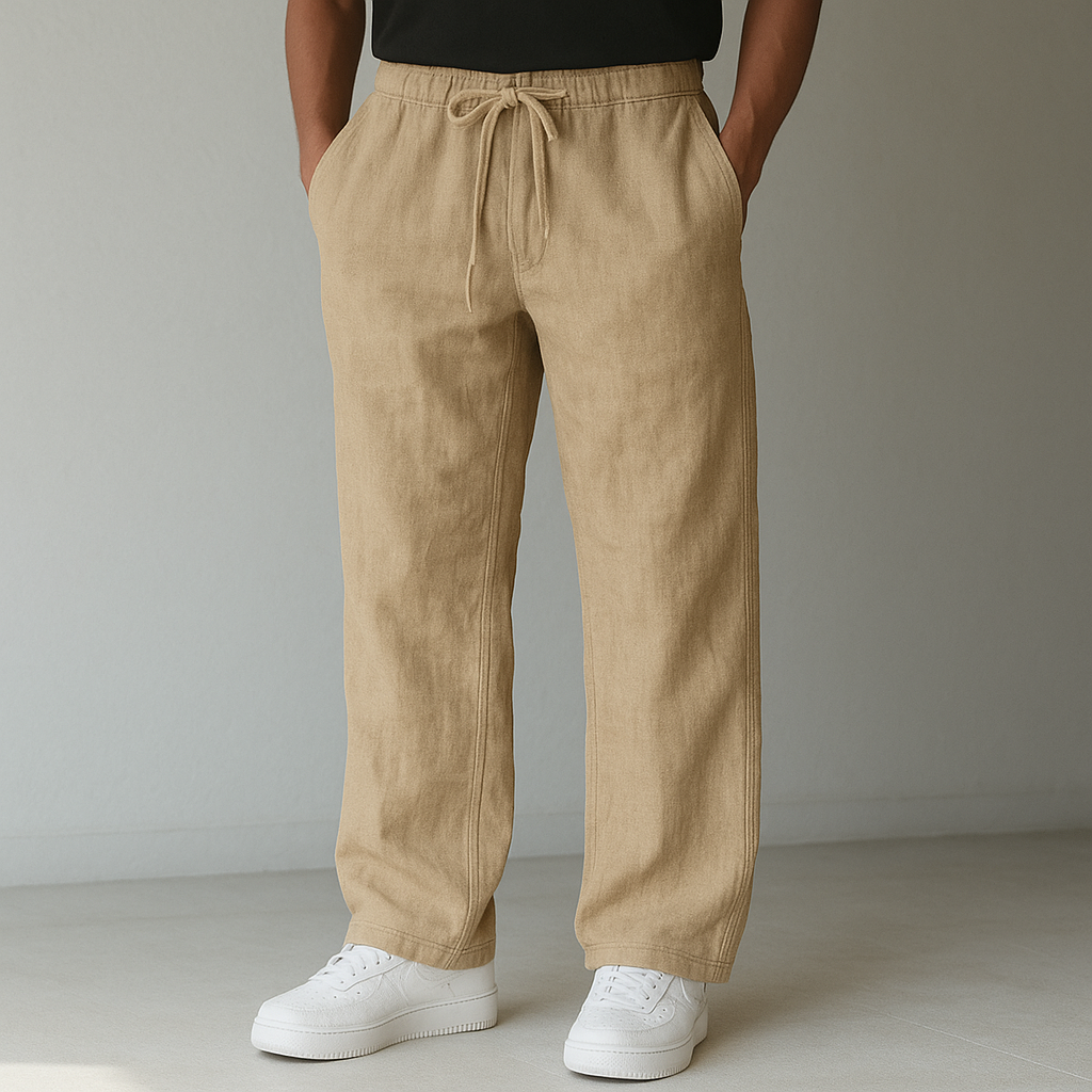 Men's Linen Drawstring Pants
