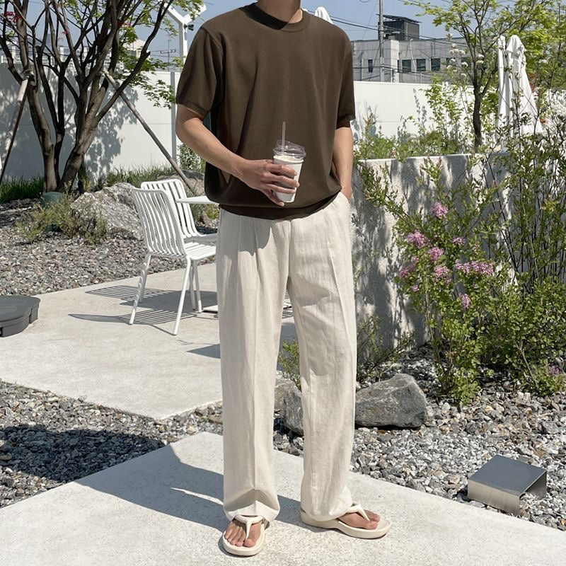 Men's Linen Drawstring Pants