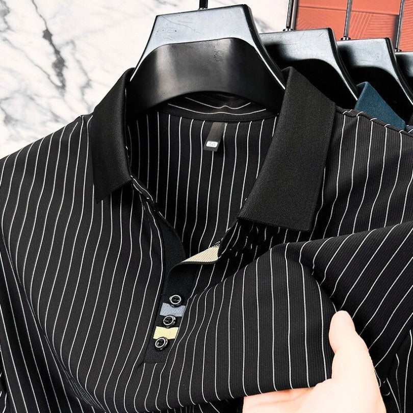 Men's Refined Striped Polo