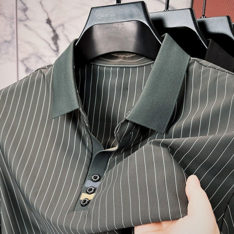 Men's Refined Striped Polo