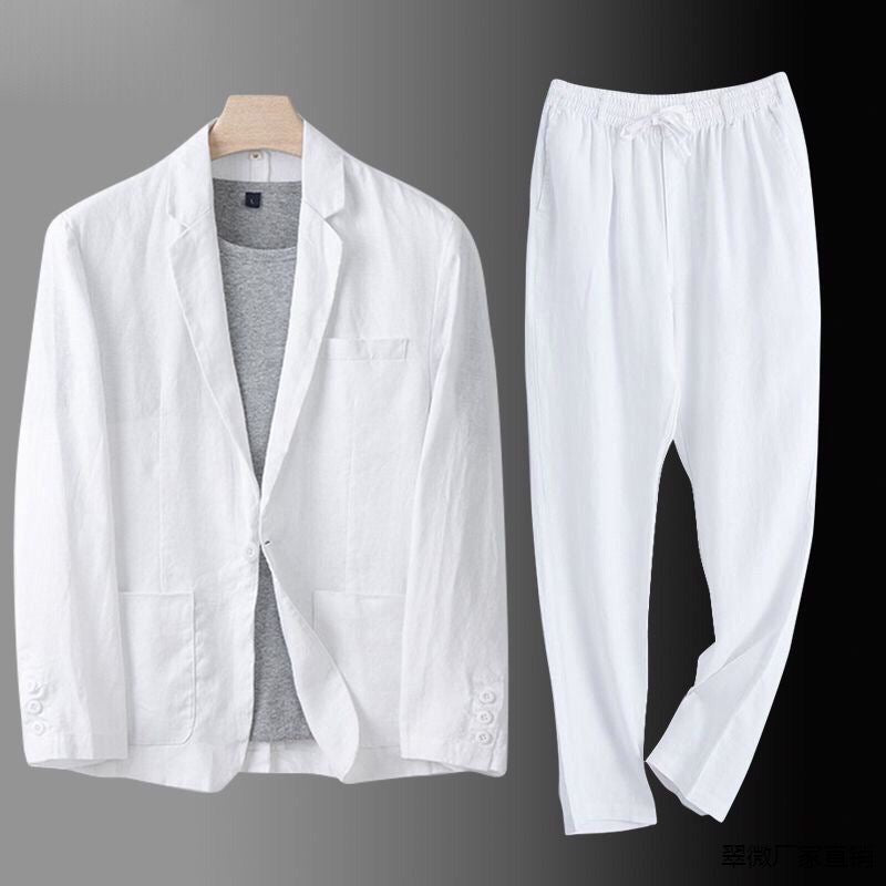 Men's Linen Suit Set