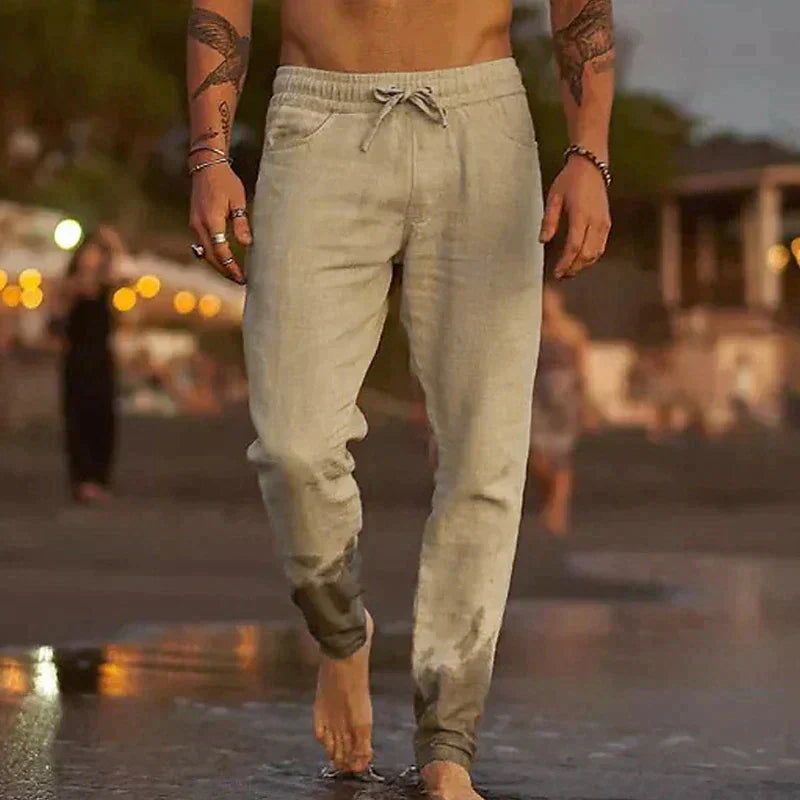 Men's Linen Beach Pants