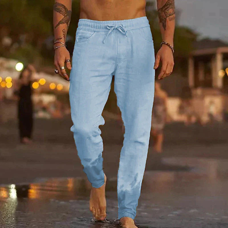 Men's Linen Beach Pants