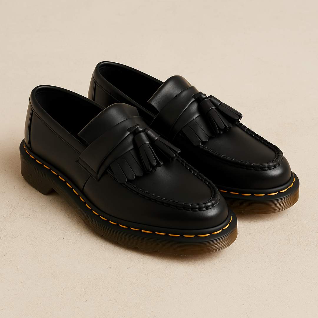Men's Brown Leather Loafers With Tassel Detail - Comfortable Slip-On Shoes for Casual and Formal Wear