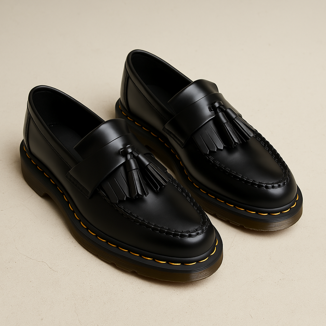 Men's Brown Leather Loafers With Tassel Detail - Comfortable Slip-On Shoes for Casual and Formal Wear