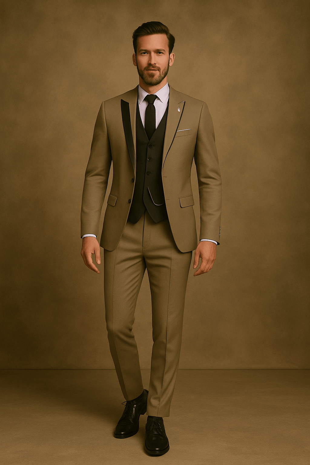 Men's Slim Fit 3-Piece Suit - Blazer, Waistcoat and Trousers Set