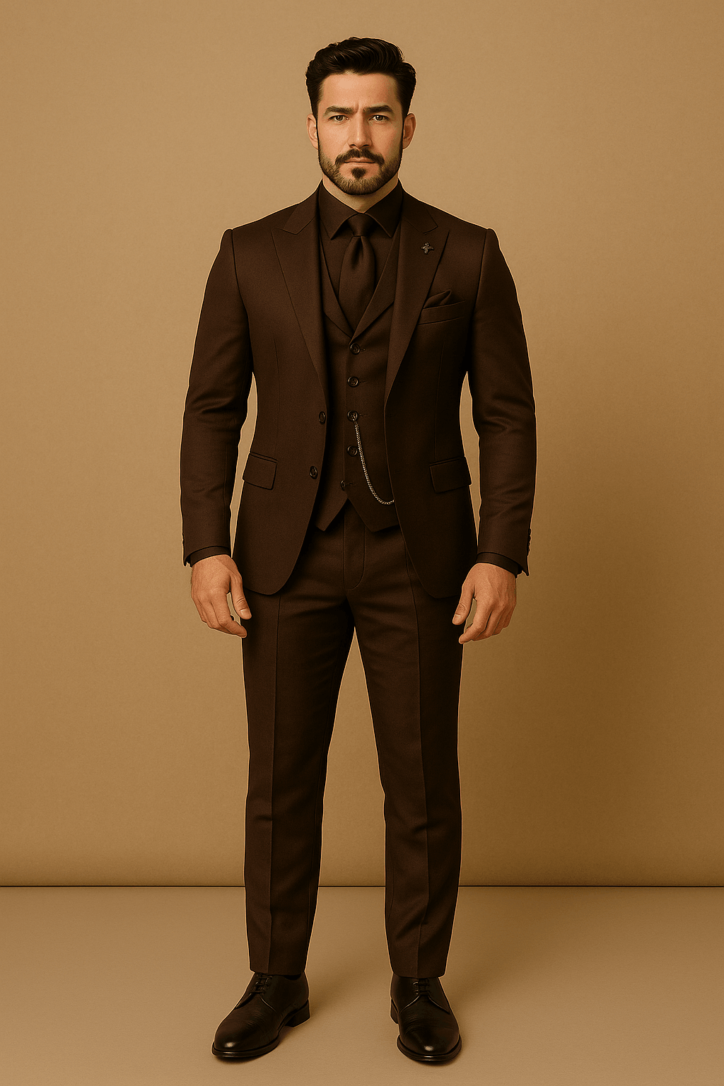 Men's Slim Fit 3-Piece Suit - Blazer, Waistcoat and Trousers Set
