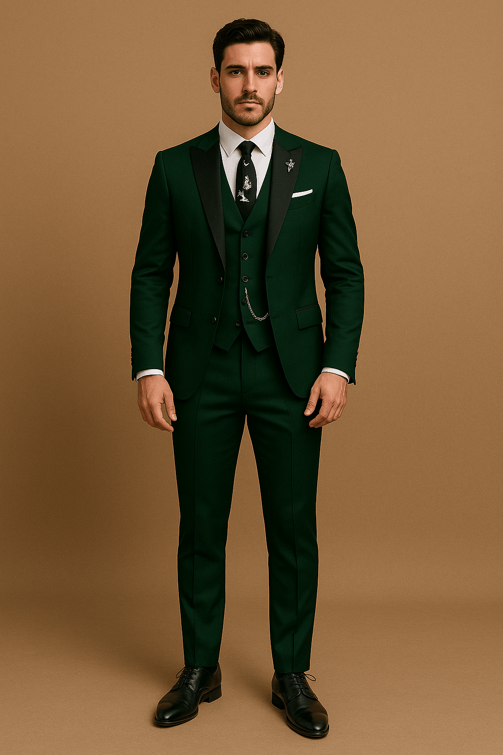 Men's Slim Fit 3-Piece Suit - Blazer, Waistcoat and Trousers Set