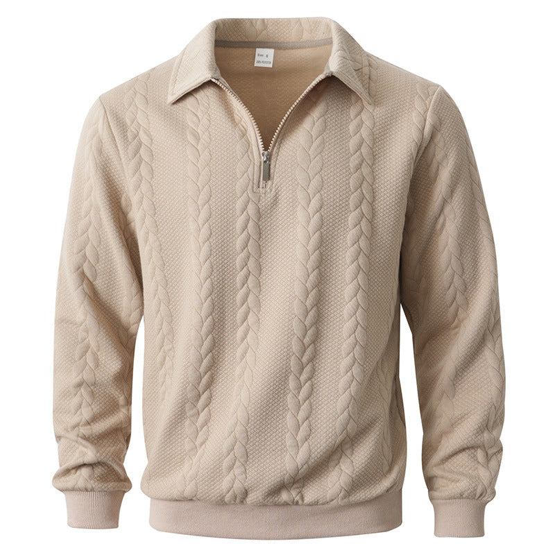 Men's Elegant Zip Polo