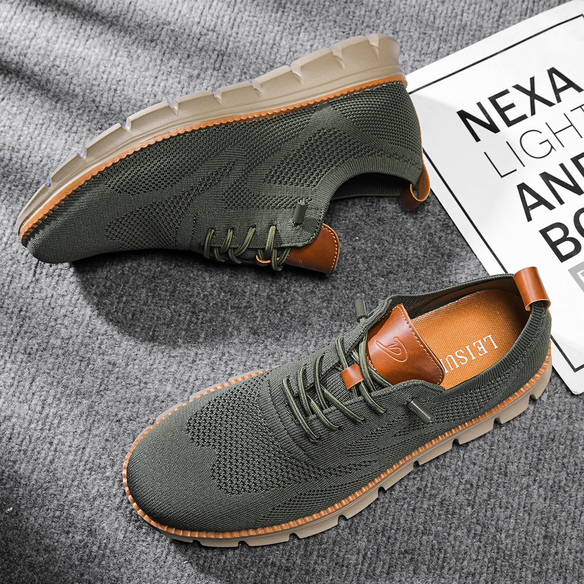 Men's Ultra-Cushioned Breathable Knit Sneakers