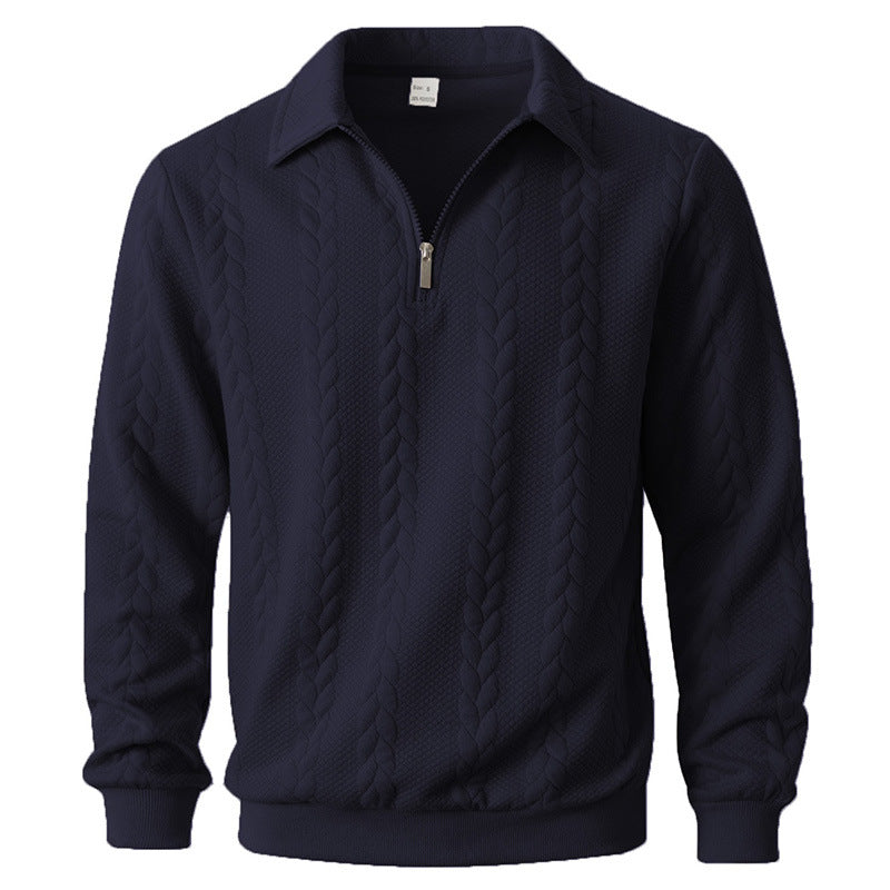 Men's Elegant Zip Polo