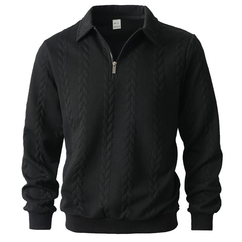 Men's Elegant Zip Polo