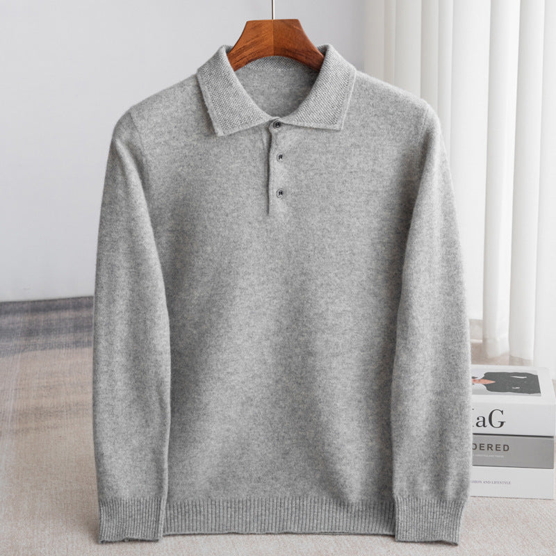 Men's Classic Polo Sweater