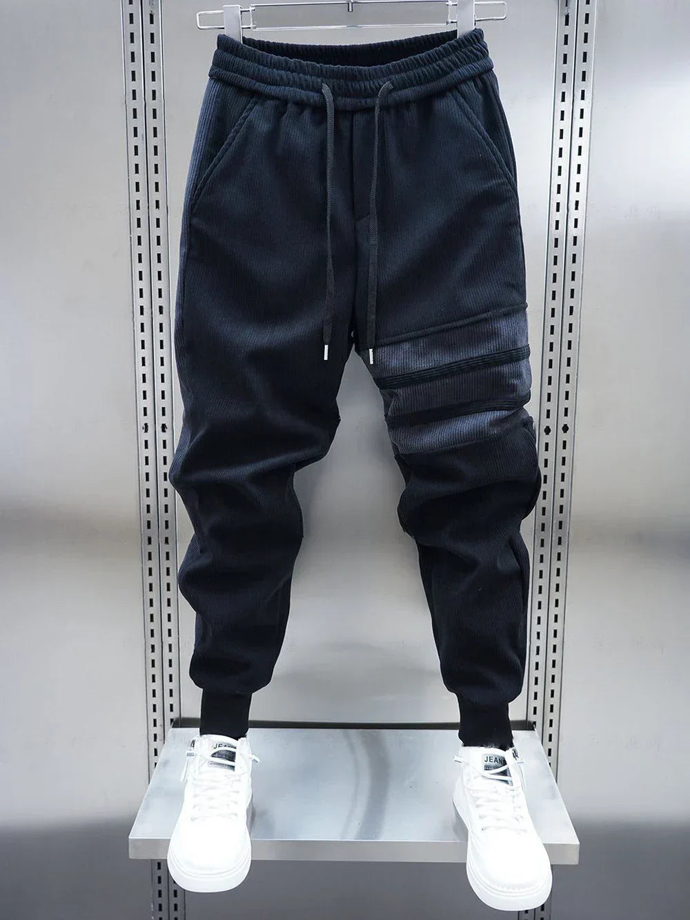 Men's Patchwork Striped Casual Pants