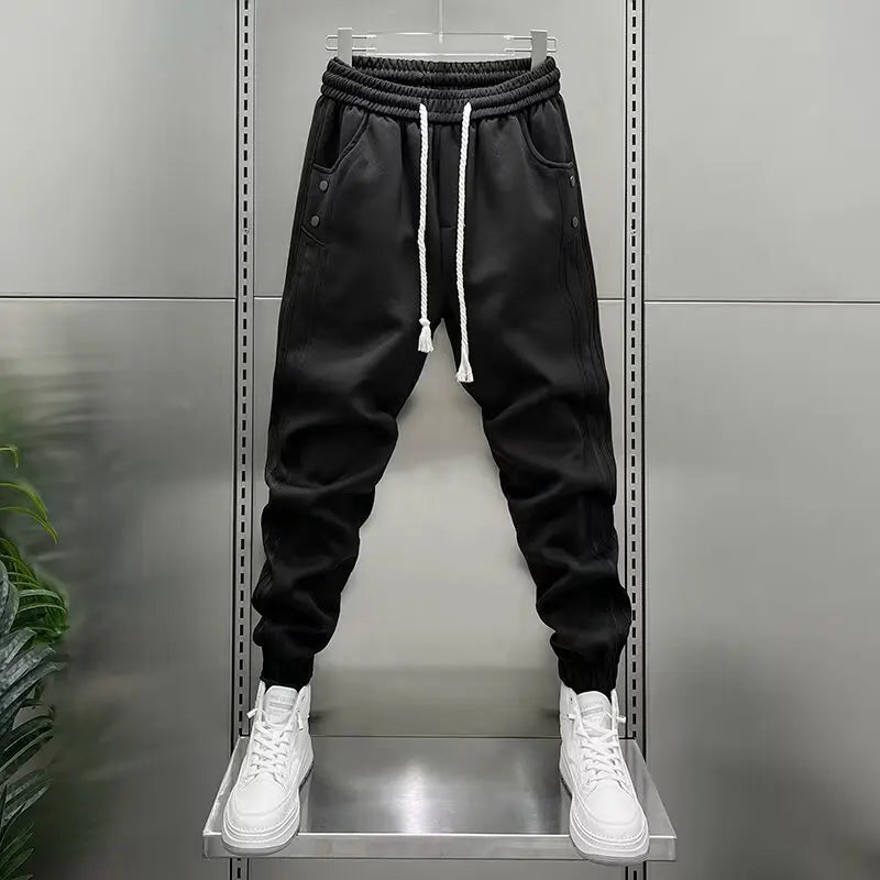 Men's Elastic Striped Joggers