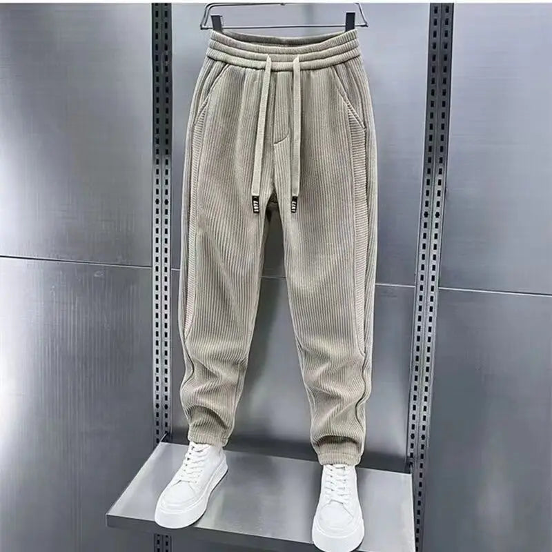 Men's Corduroy Fleece Casual Joggers