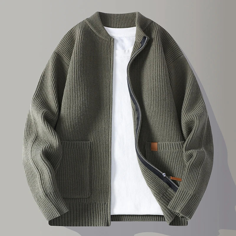 Men's Ribbed Zip Jacket