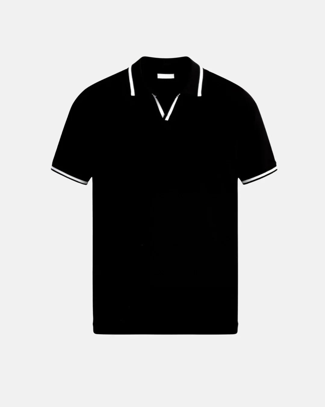 Men's Custom Pique Polo Contrast Details
