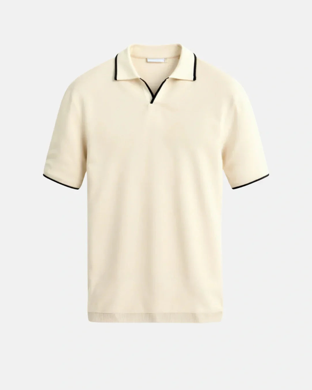 Men's Custom Pique Polo Contrast Details