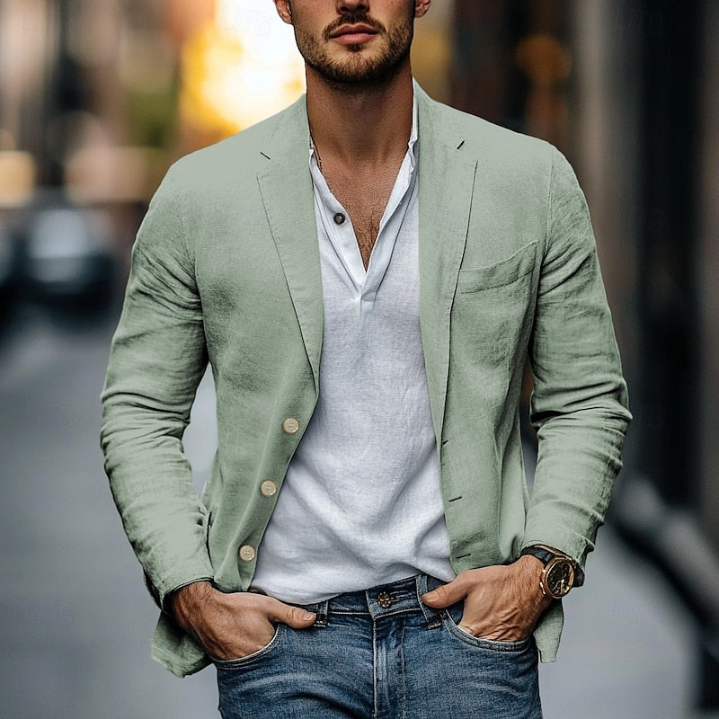 Men's Lightweight Linen Jacket