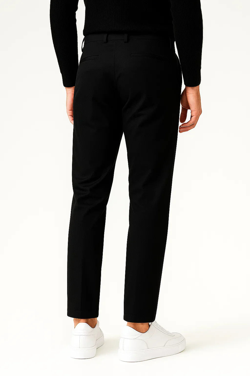 Men's Chino Pants Khaki Cotton Stretch Straight Fit