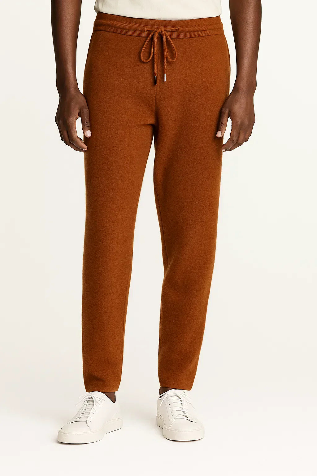 Men's Pants Merino Wool High Waist Thick Casual Warm