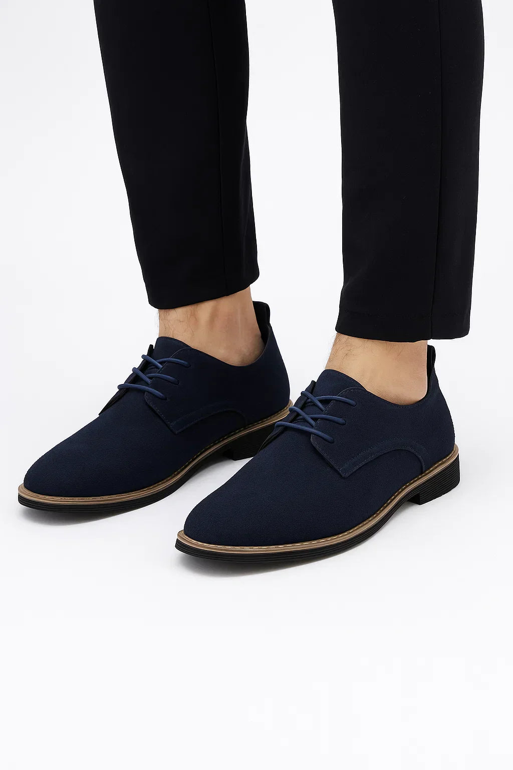 Men's Oxford Shoes Suede Leather Lace-Up Business Casual