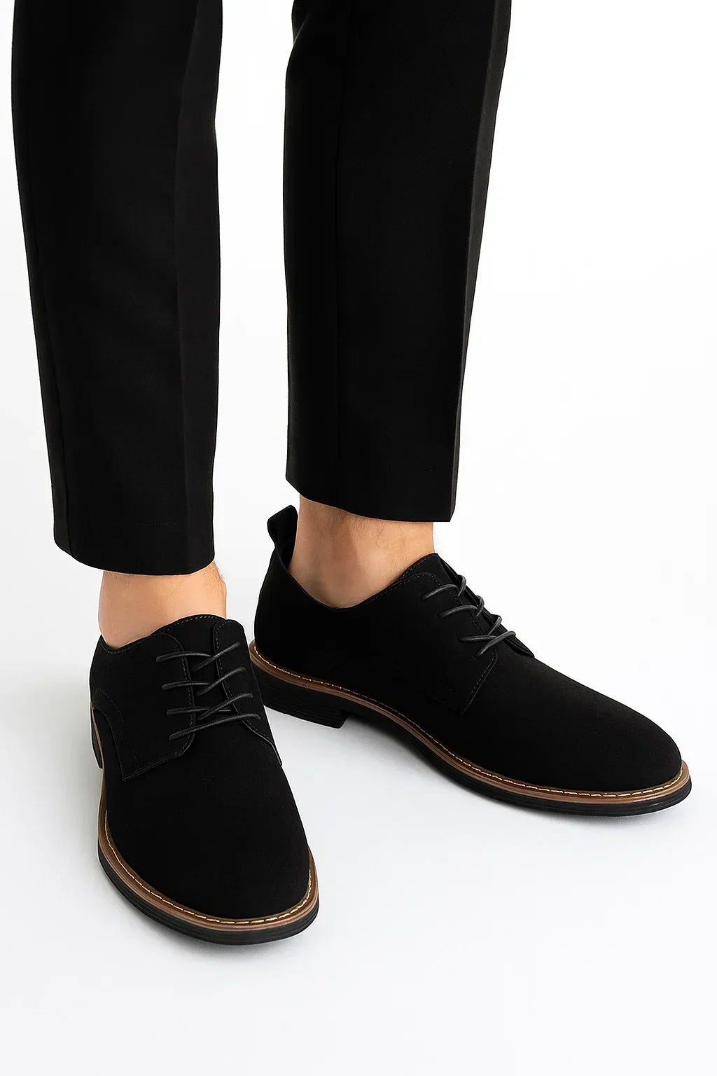 Men's Oxford Shoes Suede Leather Lace-Up Business Casual