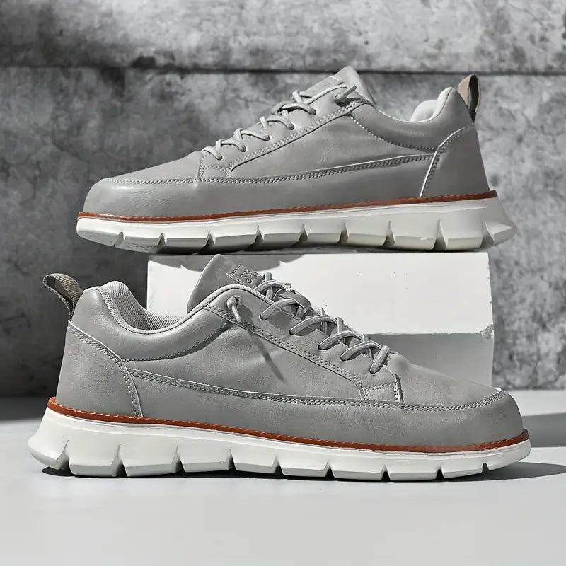 Men's Leather Support Sneakers