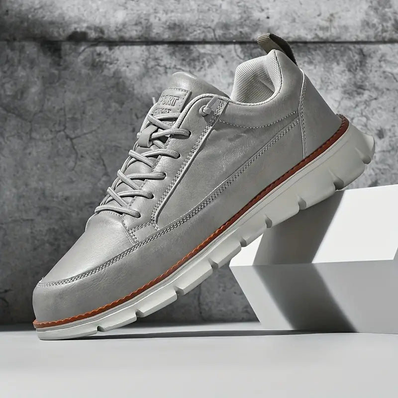 Men's Leather Support Sneakers