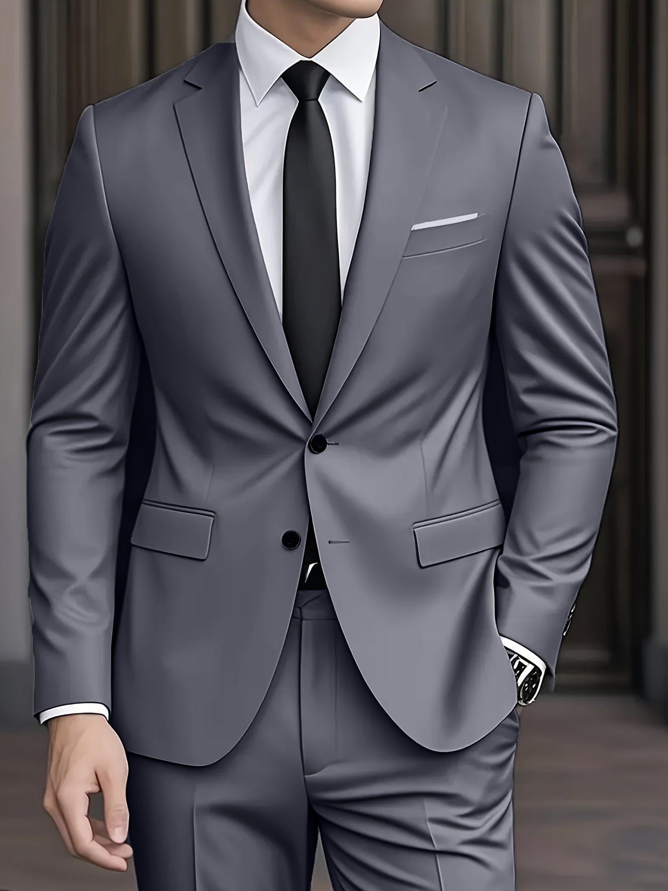 Men's Wool Blend Suit