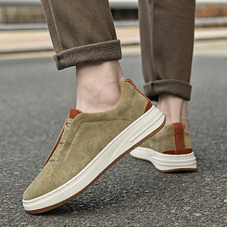 Men's Suede Lace-Free Shoes