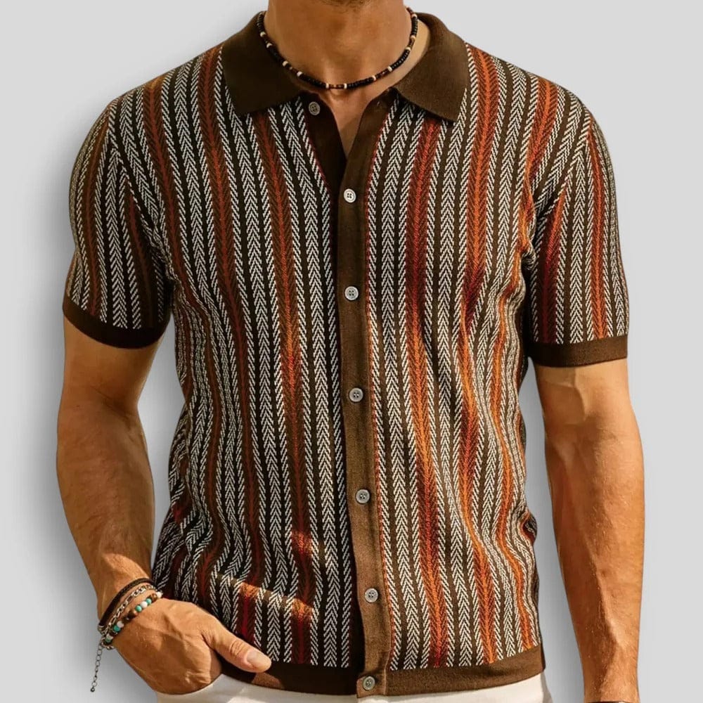 Men's Chevron Knit Polo